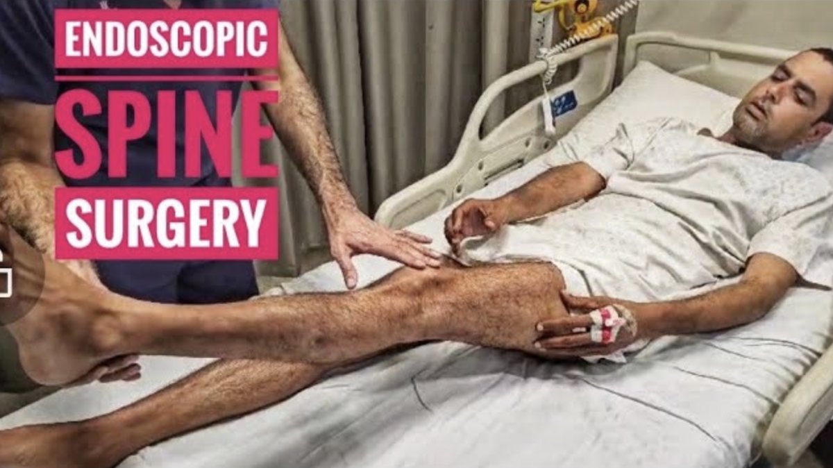 Endoscopic spine surgery patient care by Dr. Ashwani Maichand